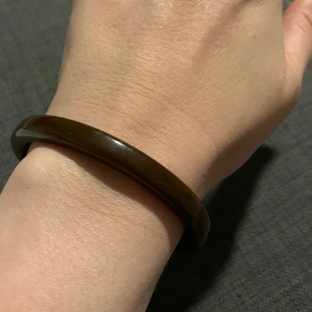 Vintage Bakelite Brown Bangle Tested